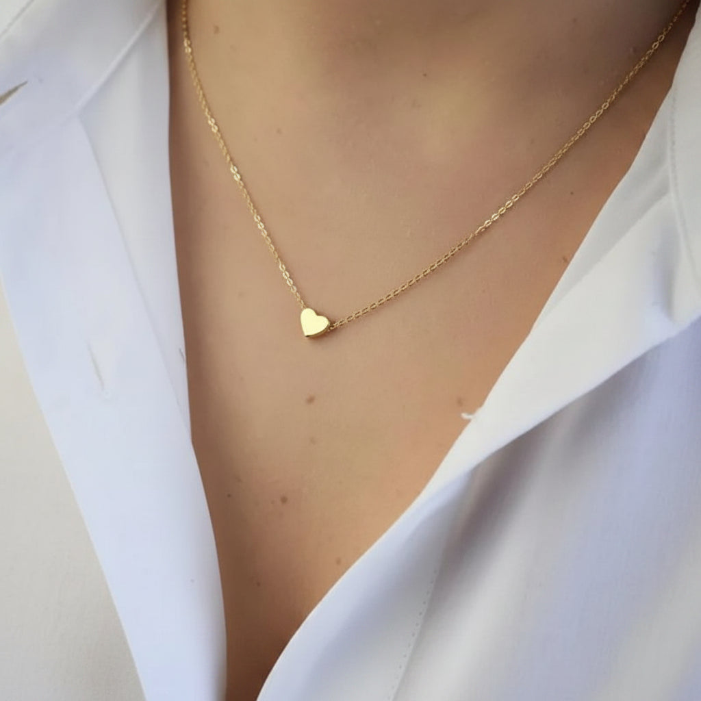 Dainty Heart Love Necklace for Women – Minimalist Everyday Jewelry